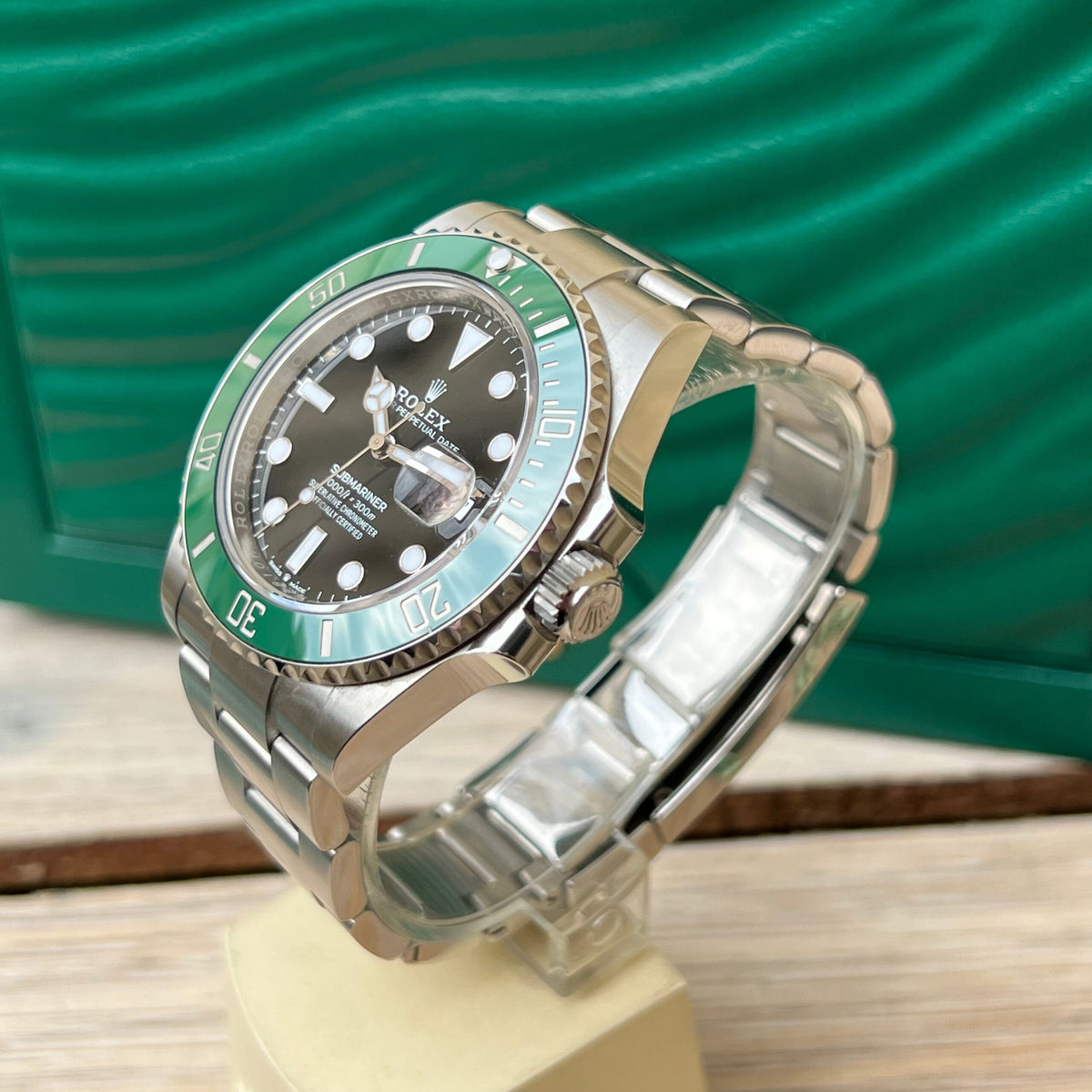 Rolex Submariner Hulk front view — win a luxury watch in our official draw